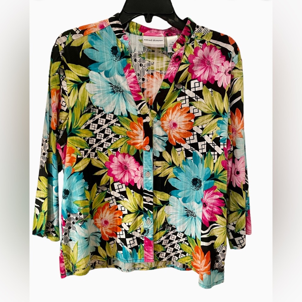 Alfred Dunner Petite Shirt Womens Size 16P